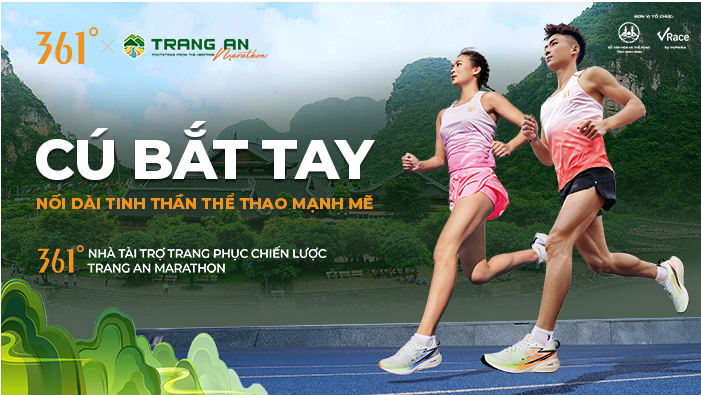 361° Sport – thương hiệu thời trang thể thao Quốc tế chính thức là Nhà Tài Trợ Trang Phục Chiến Lược của Tràng An Marathon