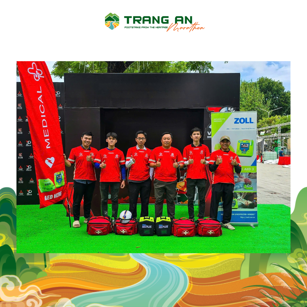 ZOLL AED Plus tiếp tục đồng hành cùng đường đua Trang An Marathon 2024.