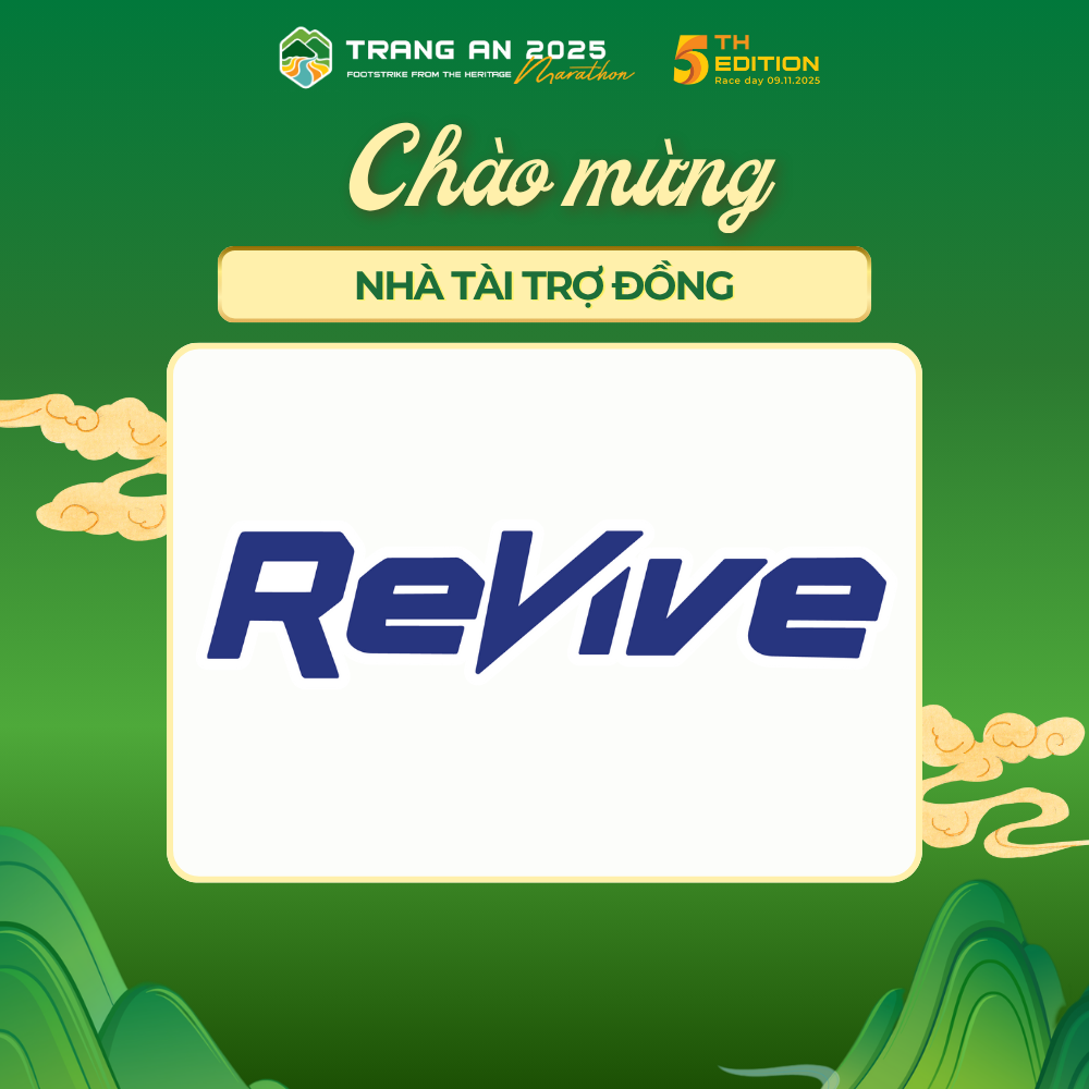 REVIVE – NHÀ TÀI TRỢ NƯỚC ĐIỆN GIẢI CỦA TRANG AN MARATHON 2025