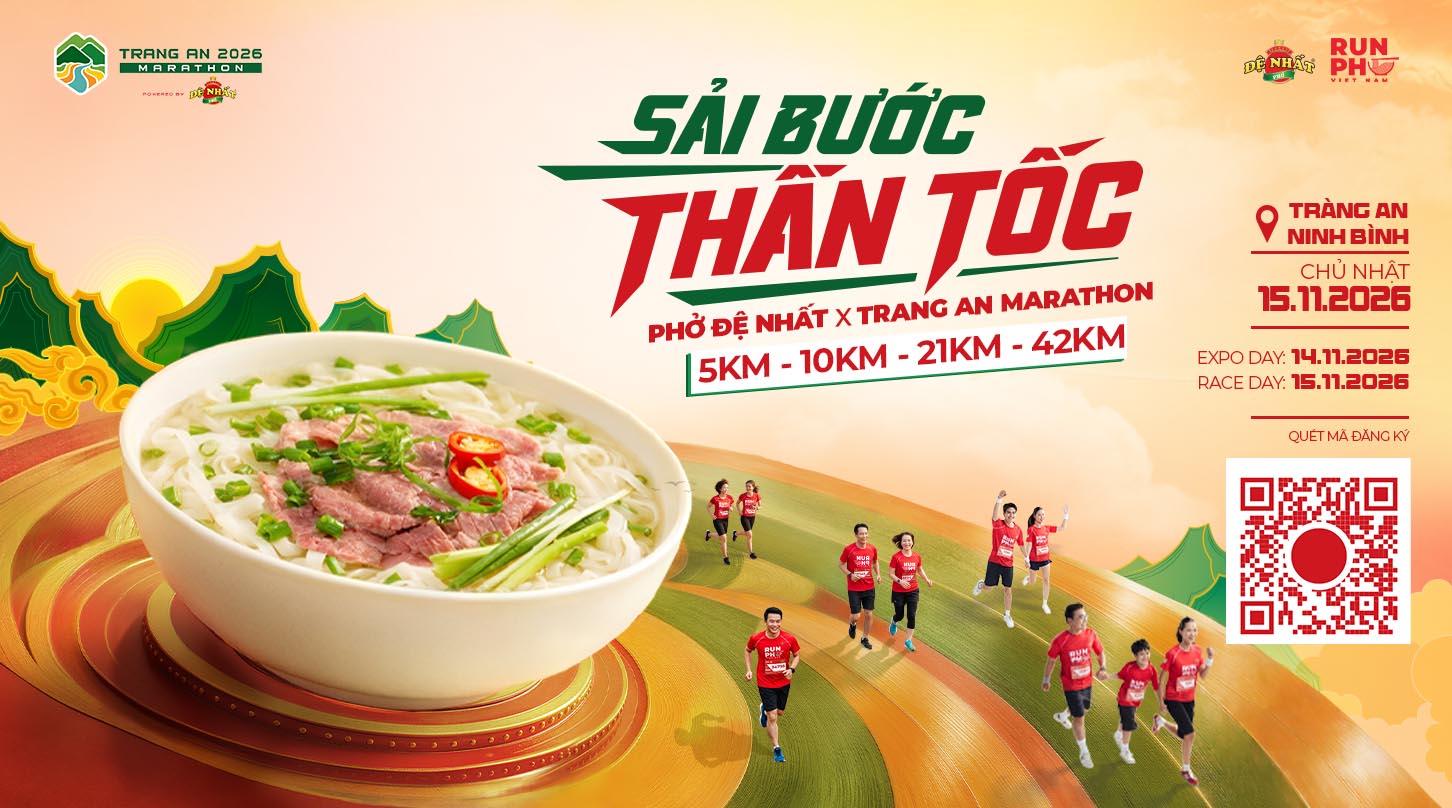 PHỞ ĐỆ NHẤT × TRANG AN MARATHON 2026: ĐỒNG HÀNH LAN TỎA TINH HOA PHỞ VIỆT GIỮA MIỀN DI SẢN